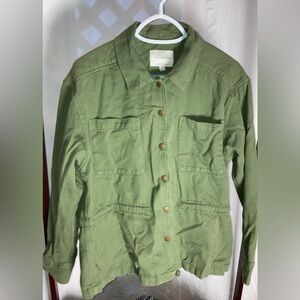 Lucky Brand olive green cotton blend jacket sz M